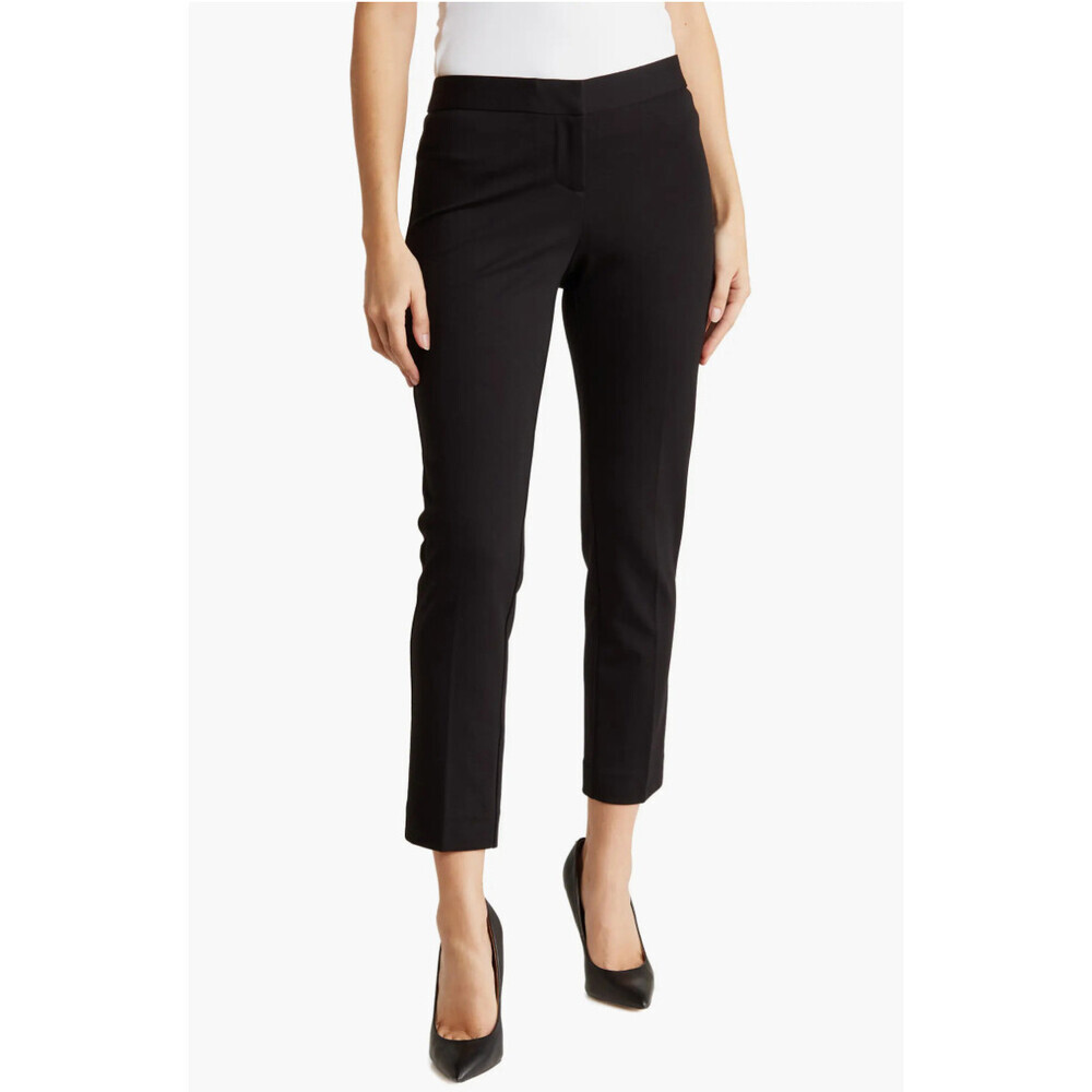 Amanda + Chelsea women's Alex Ponte Knit Trousers In Black size 16 $110